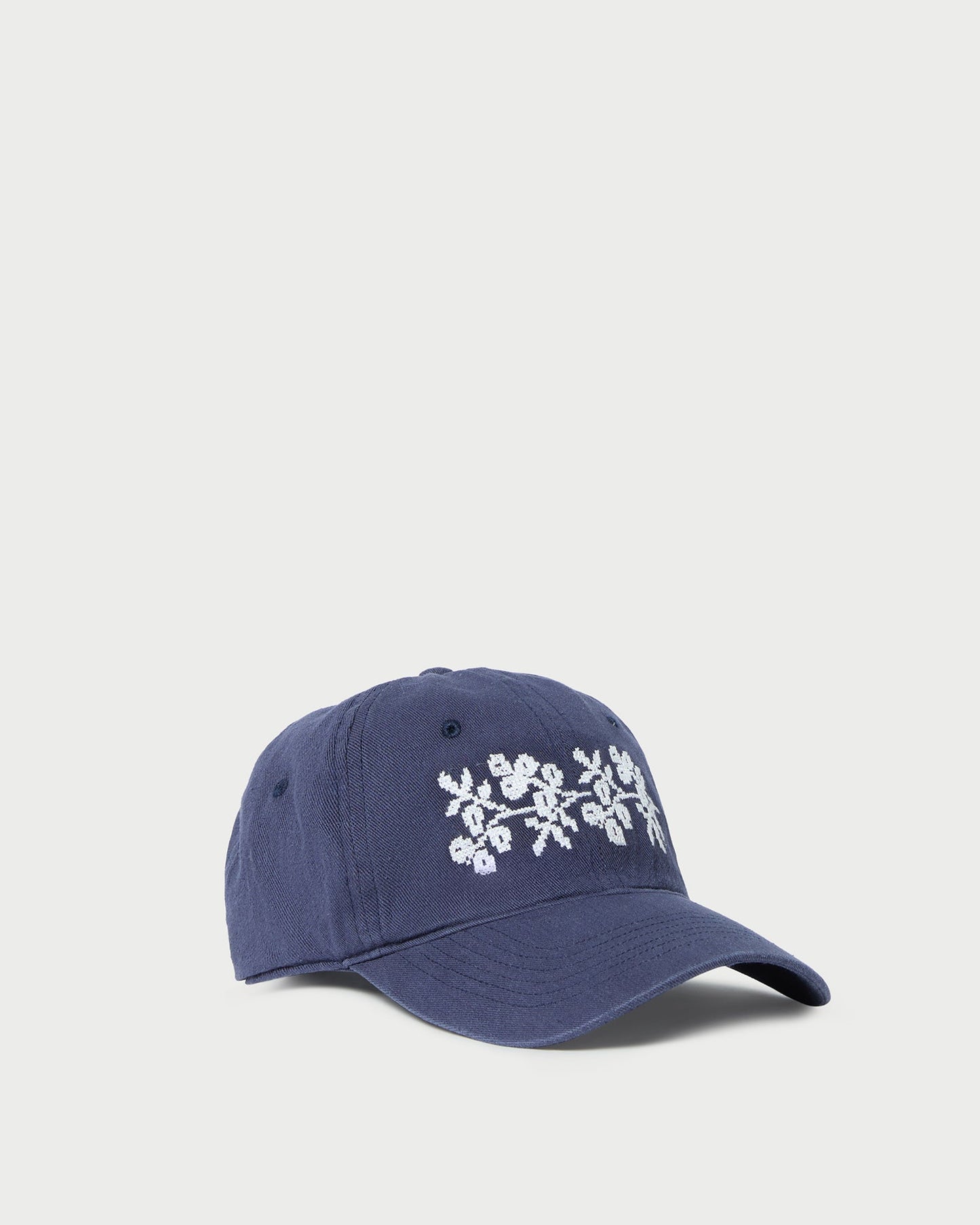 Cairo Navy/Cream Embroidered Cap