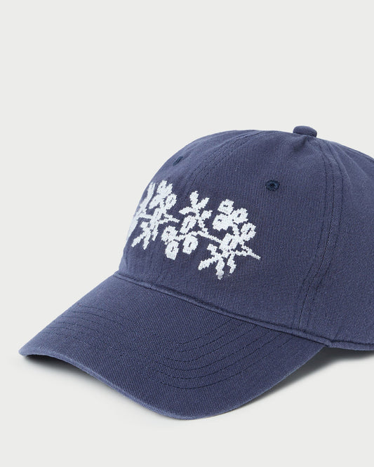 Cairo Navy/Cream Embroidered Cap