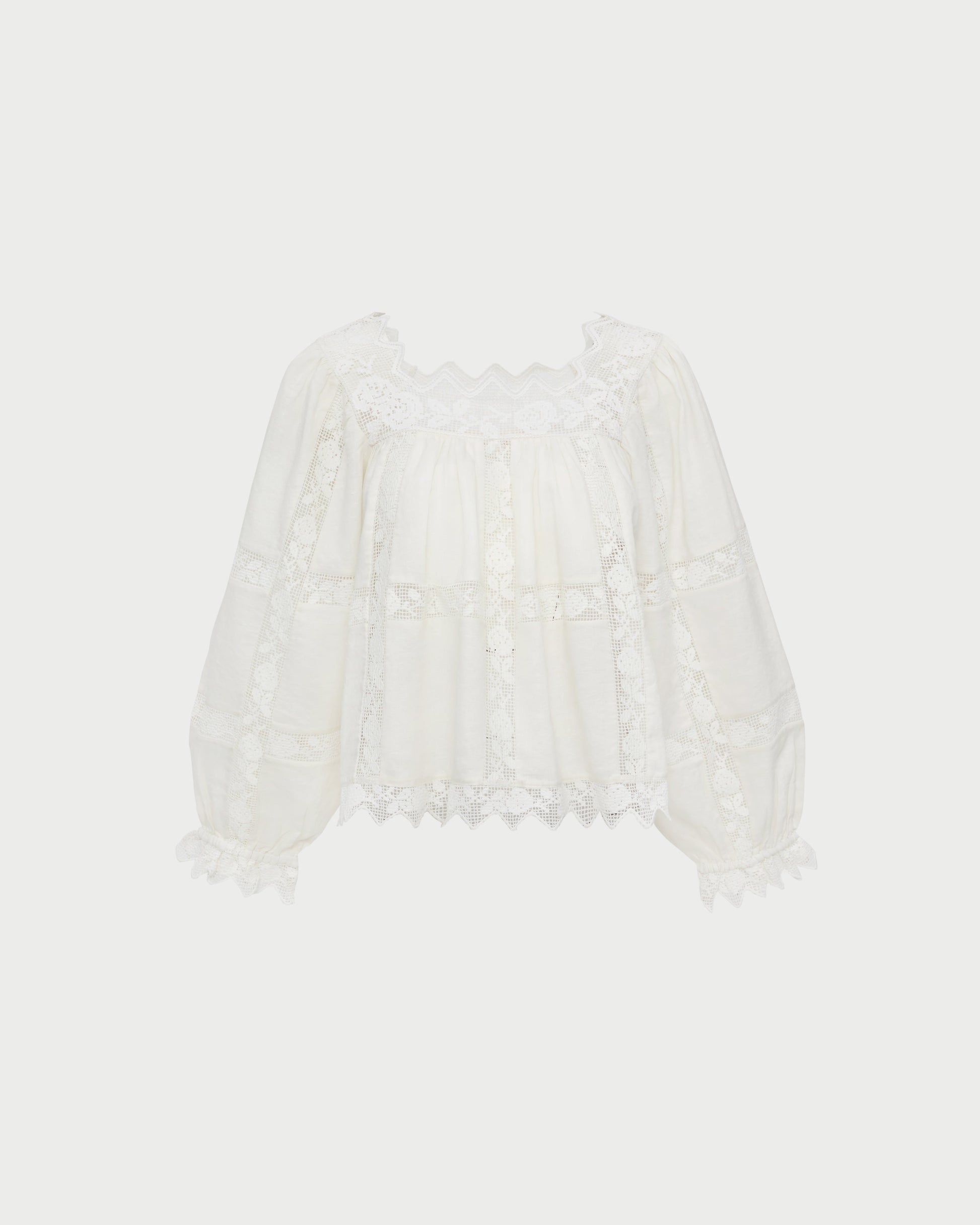 Pauline Embroidered Lace Blouse