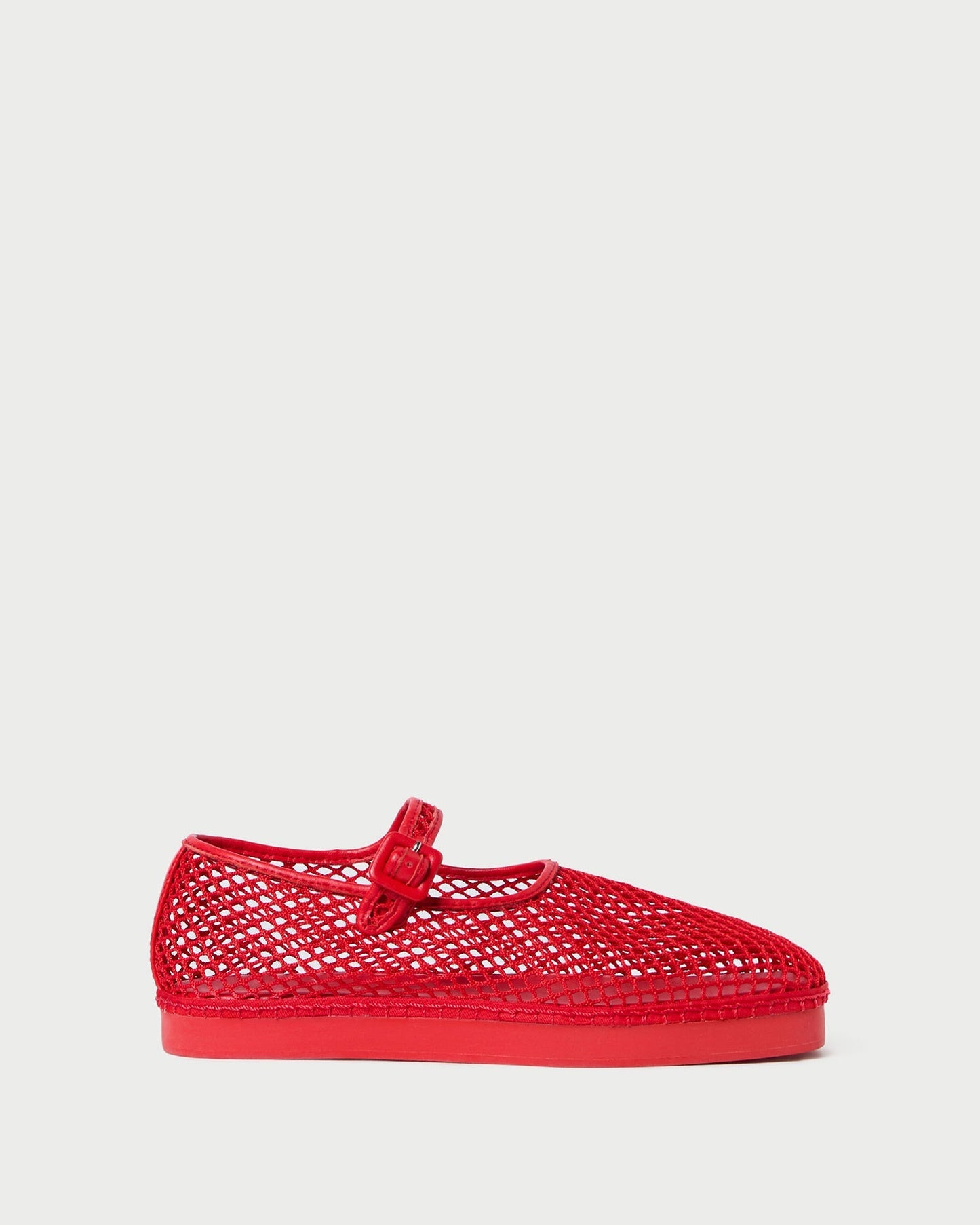 Rita Red Netted Mary Jane