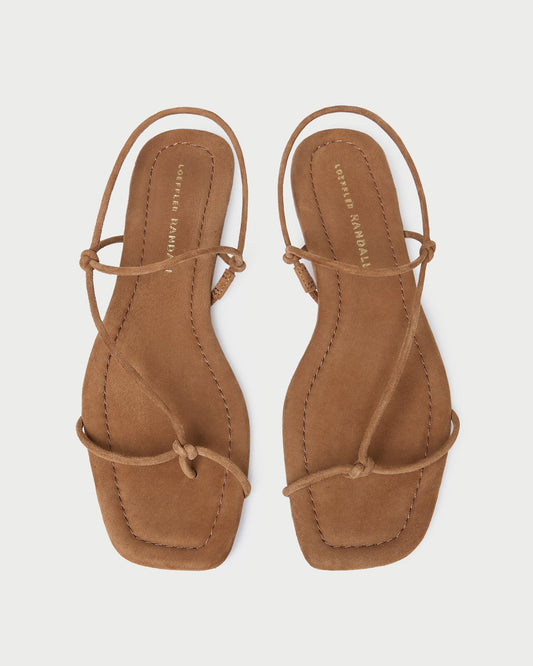Eleanor Cacao Suede Strappy Sandal
