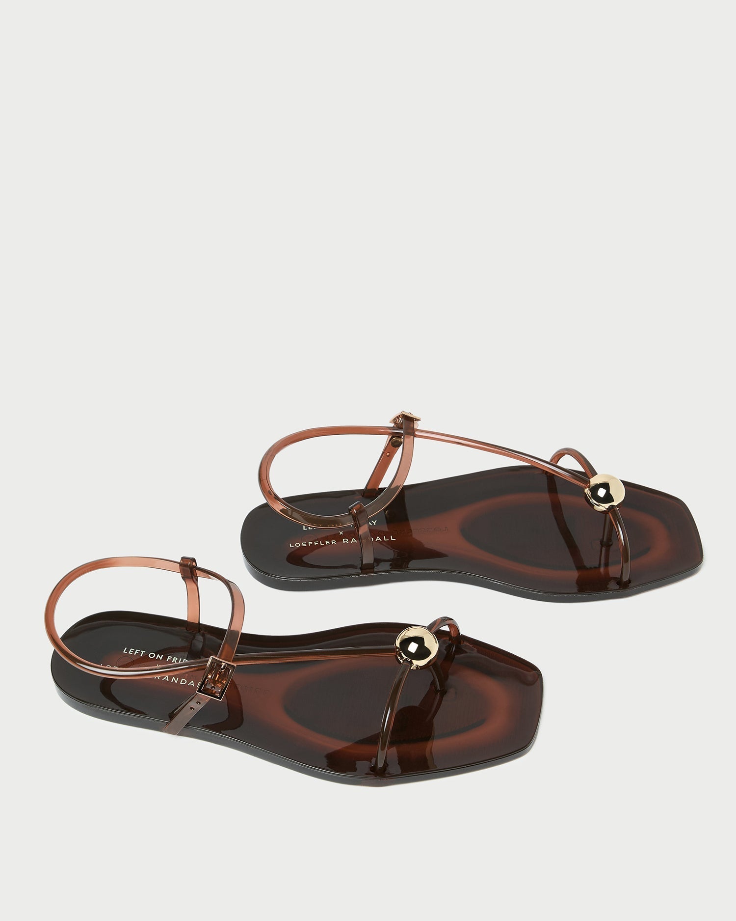 Dana Brown Strappy Jelly Sandal