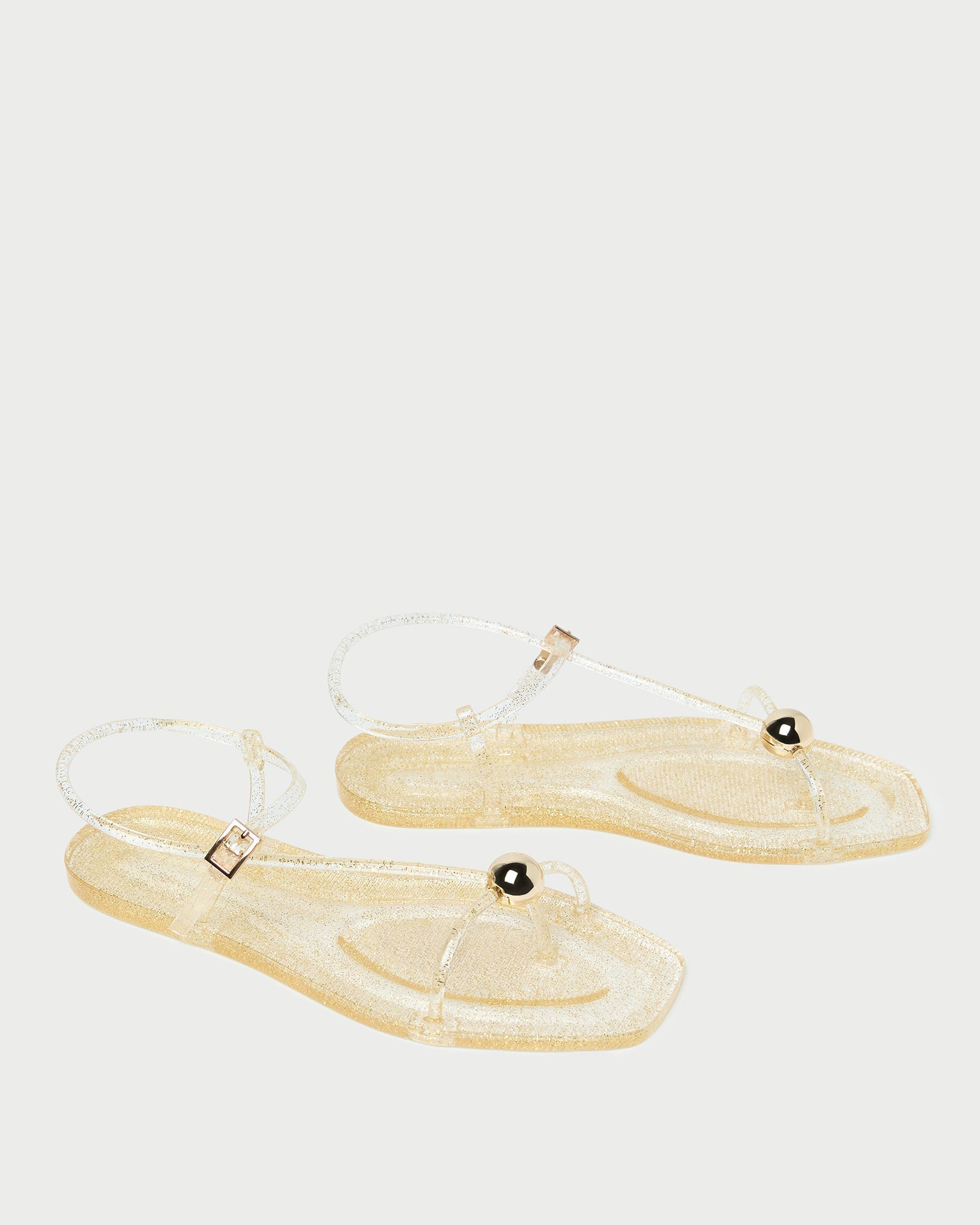 Dana Champagne Strappy Jelly Sandal