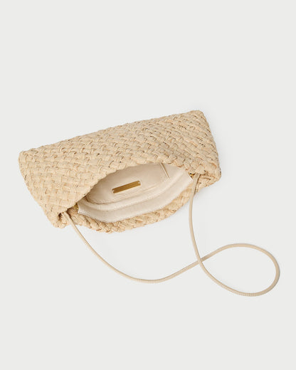 Aviva Natural Woven Straw Bag