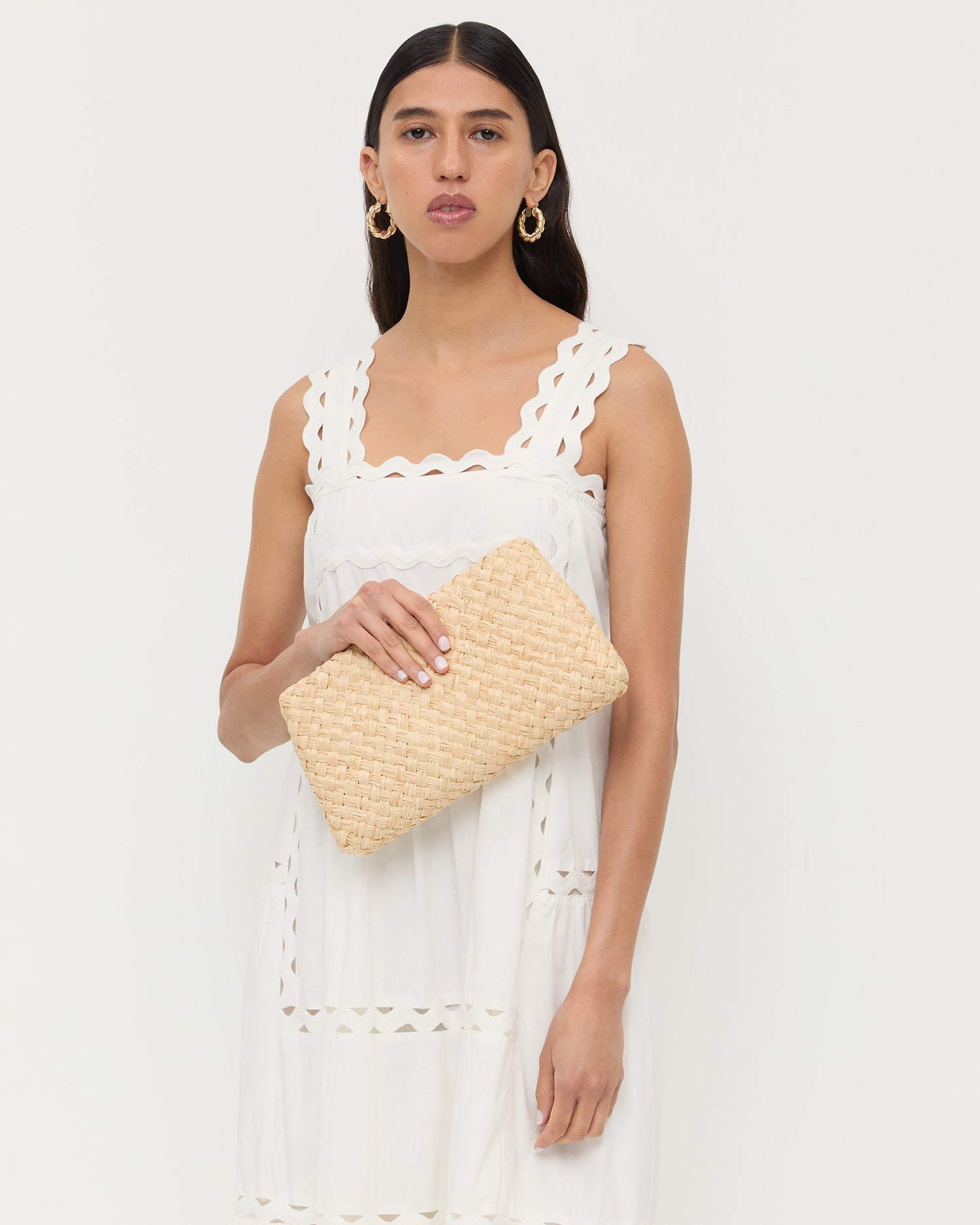 Aviva Natural Woven Straw Bag