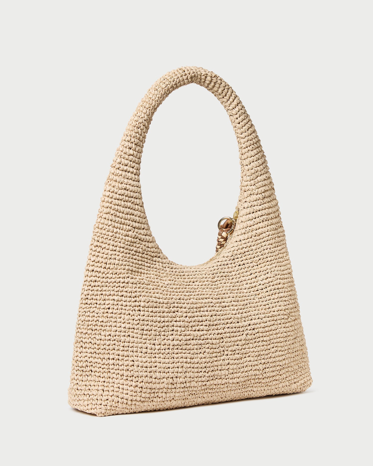 Willow Natural Woven Hobo Bag
