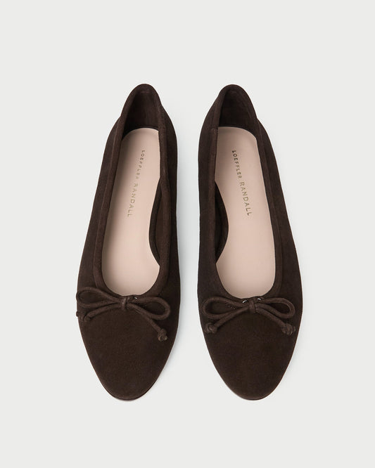 Noelle Brown Suede Ballet Flat