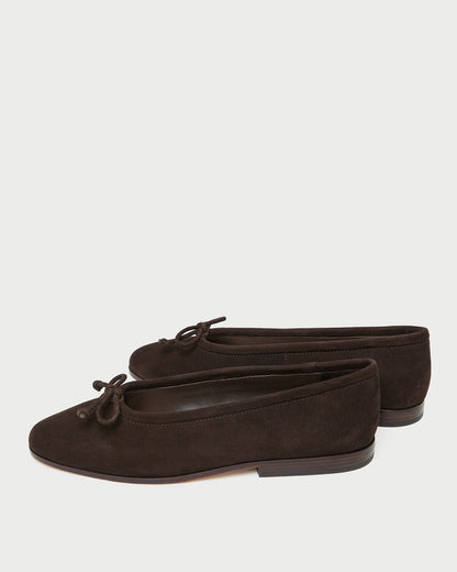 Noelle Brown Suede Ballet Flat