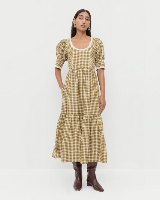 Gillian Puff-Sleeve Dress