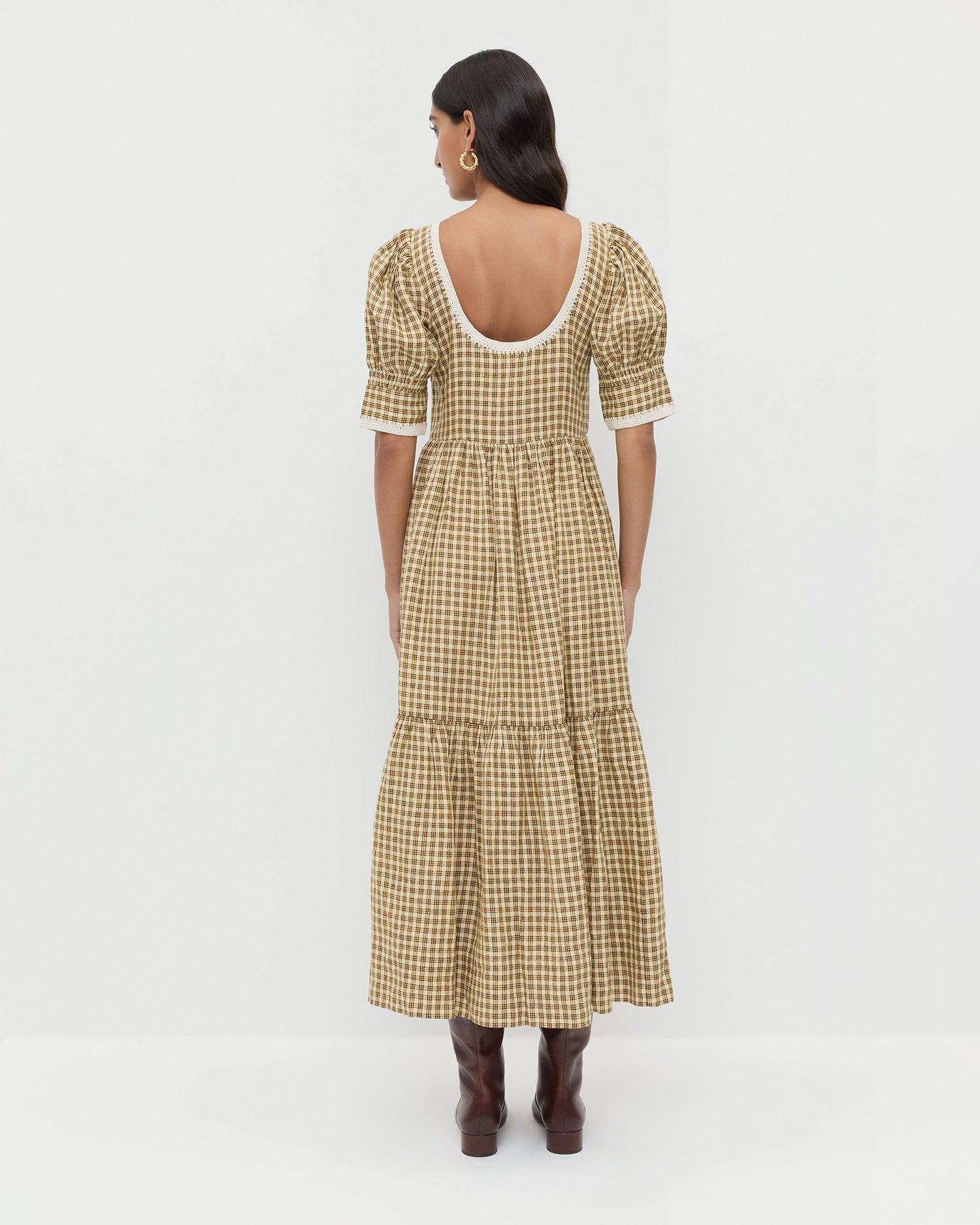 Gillian Puff-Sleeve Dress