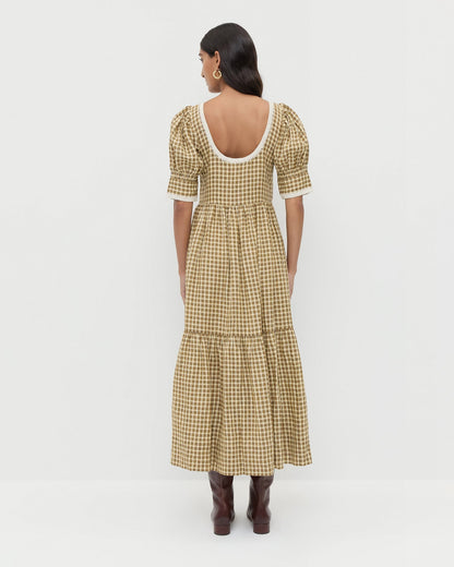 Gillian Puff-Sleeve Dress