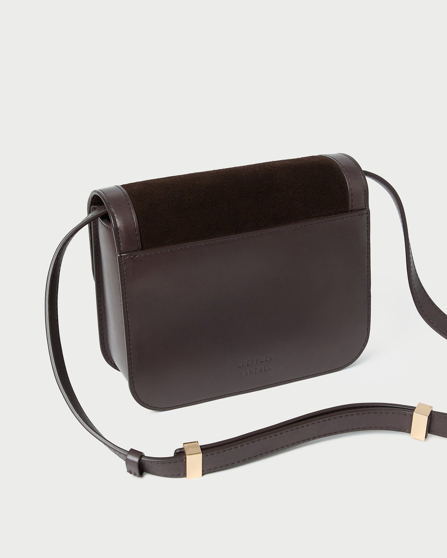 Desi Brown Suede Crossbody