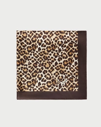 Beverly Leopard Silk Scarf