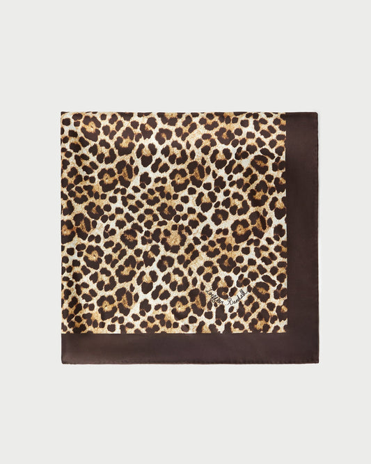 Beverly Leopard Silk Scarf