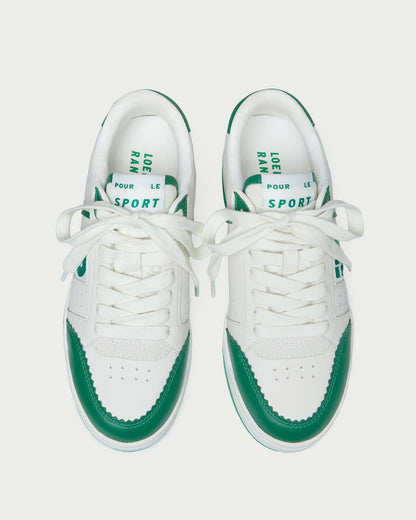 Topspin Cream/Green Court Sneaker