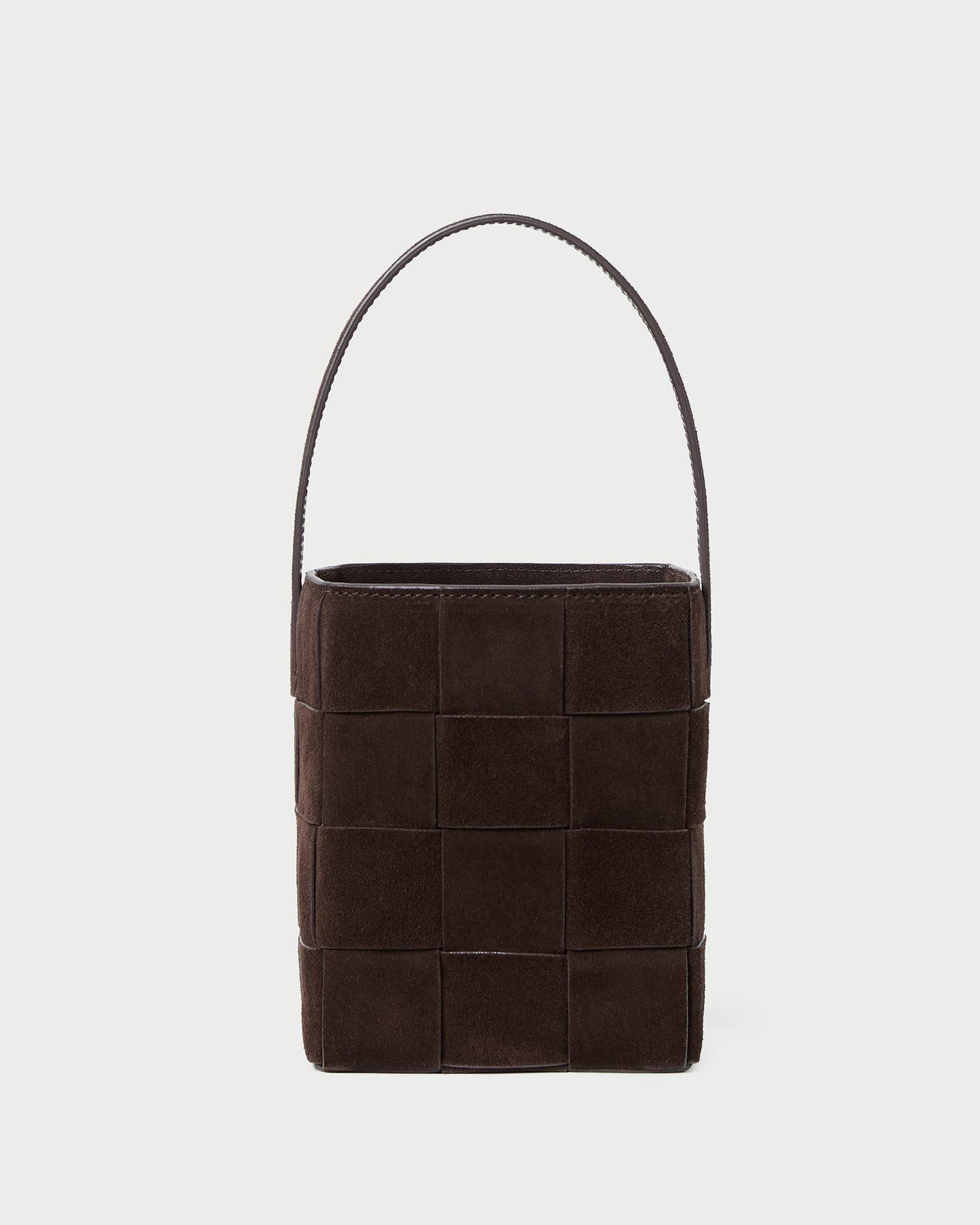 Laith Brown Suede Bucket Bag