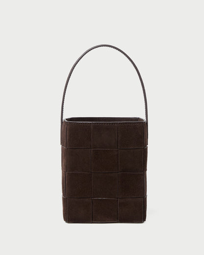 Laith Brown Suede Bucket Bag