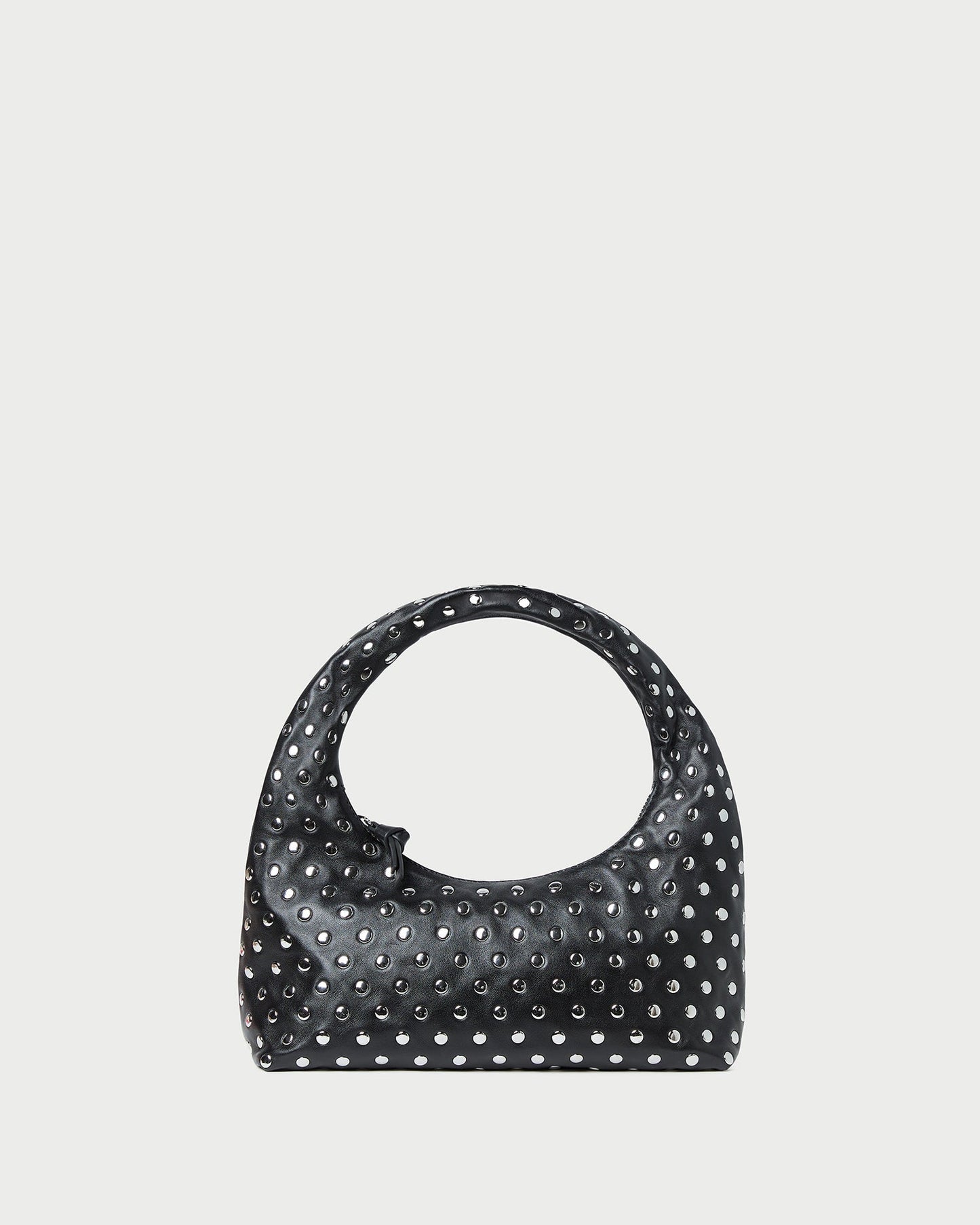 Mercer Black/Silver Leather Shoulder Bag