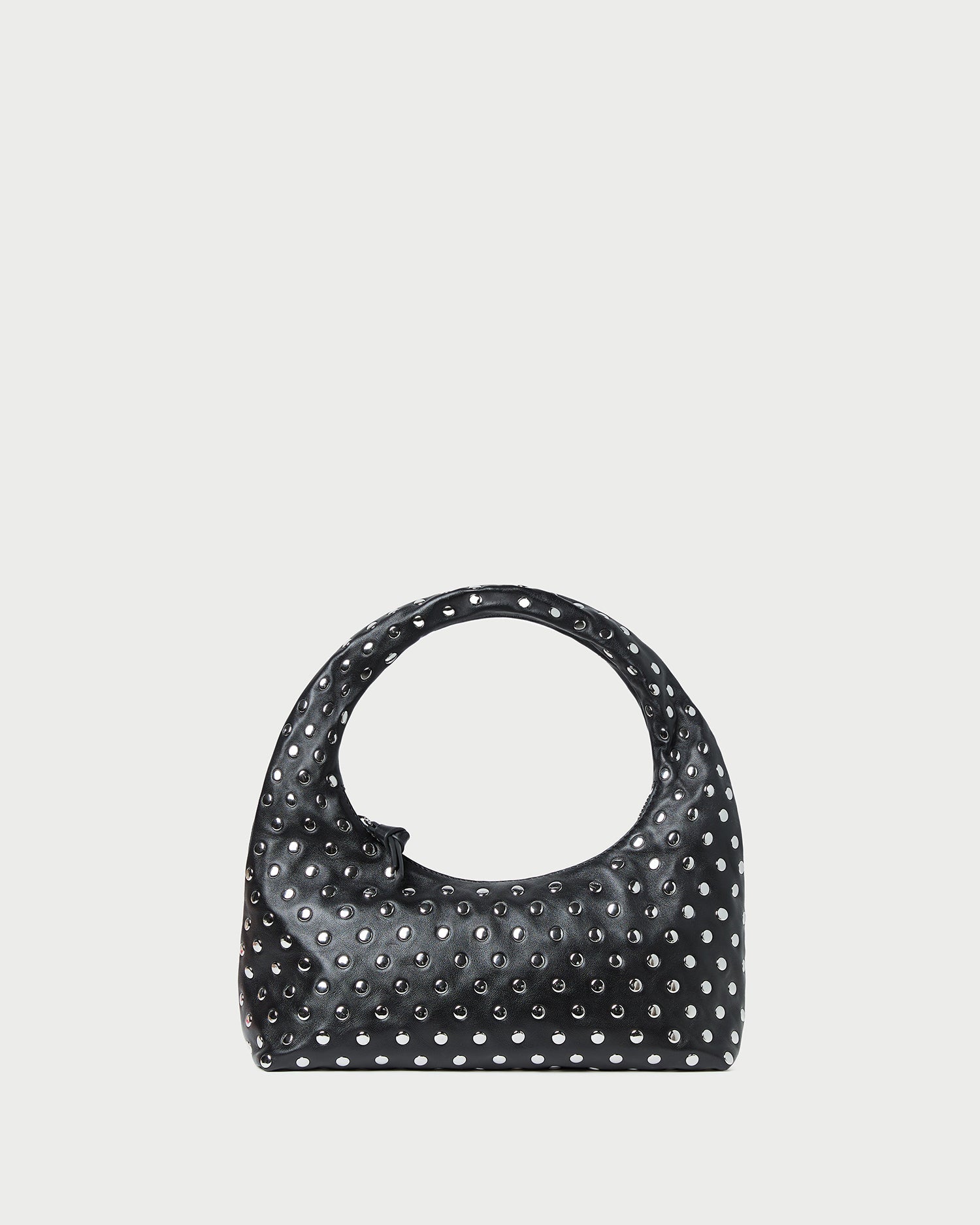Mercer Black/Silver Leather Shoulder Bag