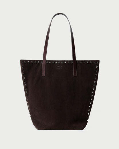 Walker Brown/Silver Suede Tote