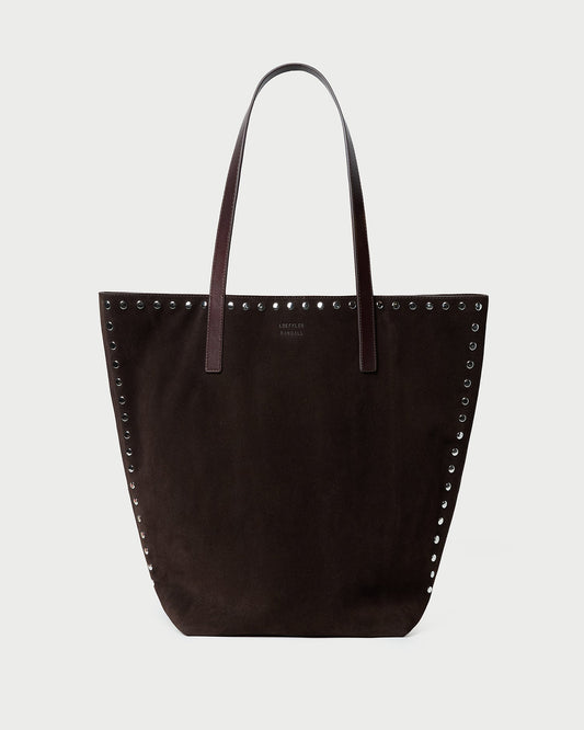 Walker Brown/Silver Suede Tote
