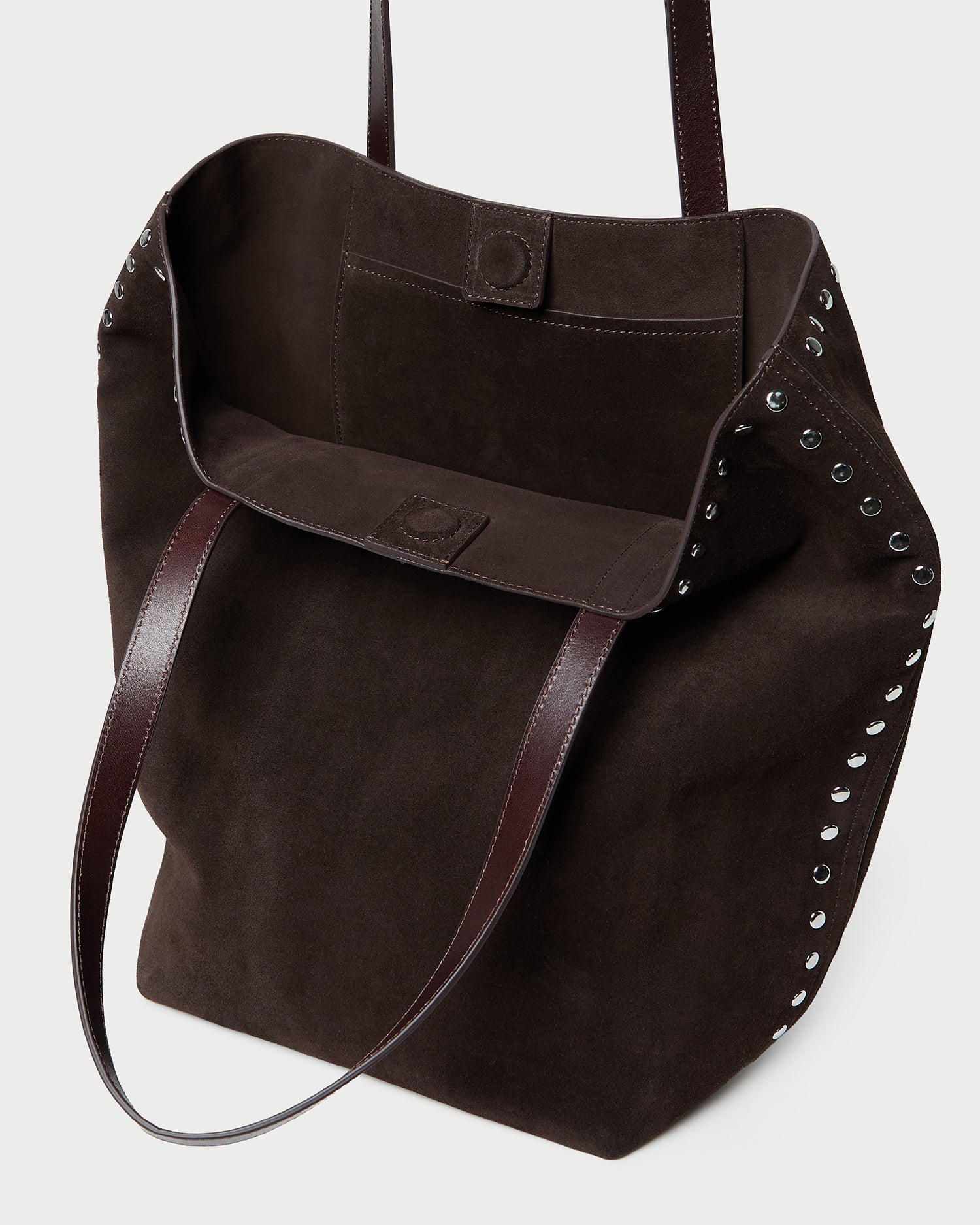 Walker Brown/Silver Suede Tote