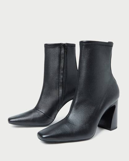 Chloe Black Leather Ankle Boot