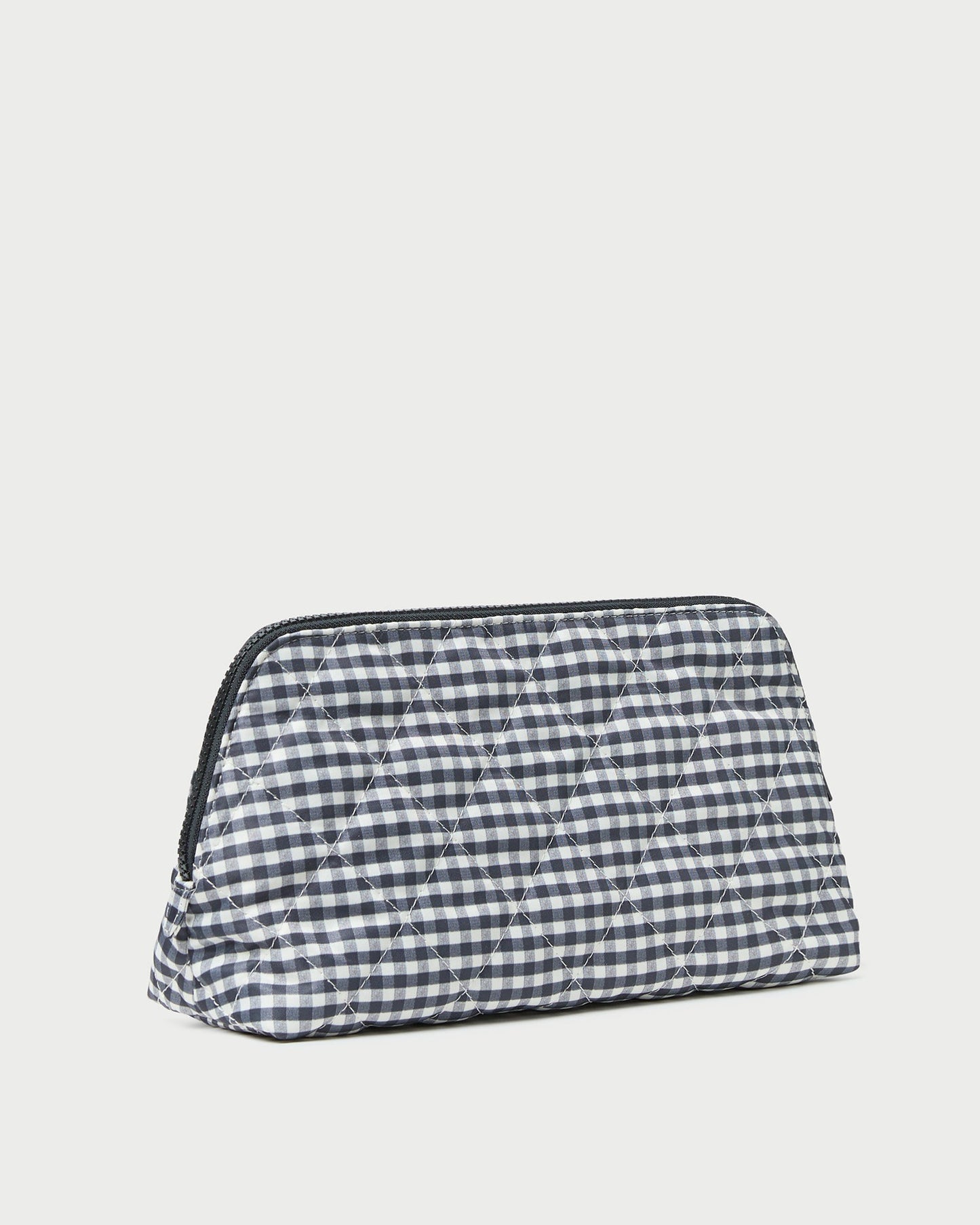 Frances Black/White Gingham Cosmetic Pouch