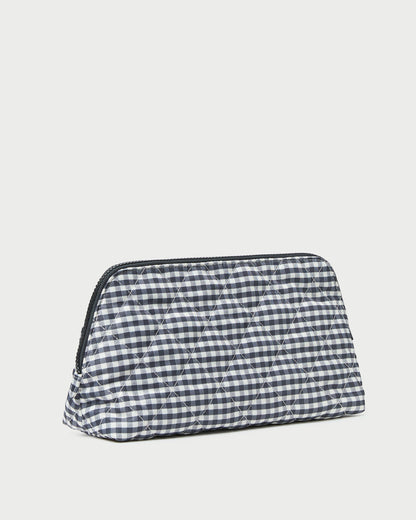 Frances Black/White Gingham Cosmetic Pouch