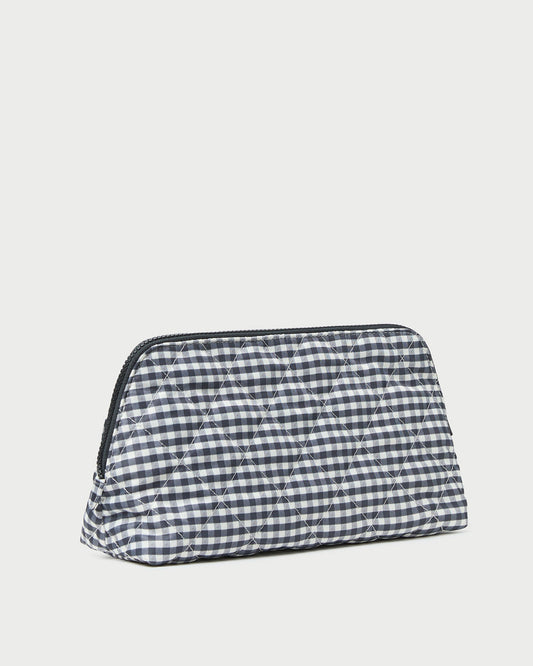 Frances Black/White Gingham Cosmetic Pouch