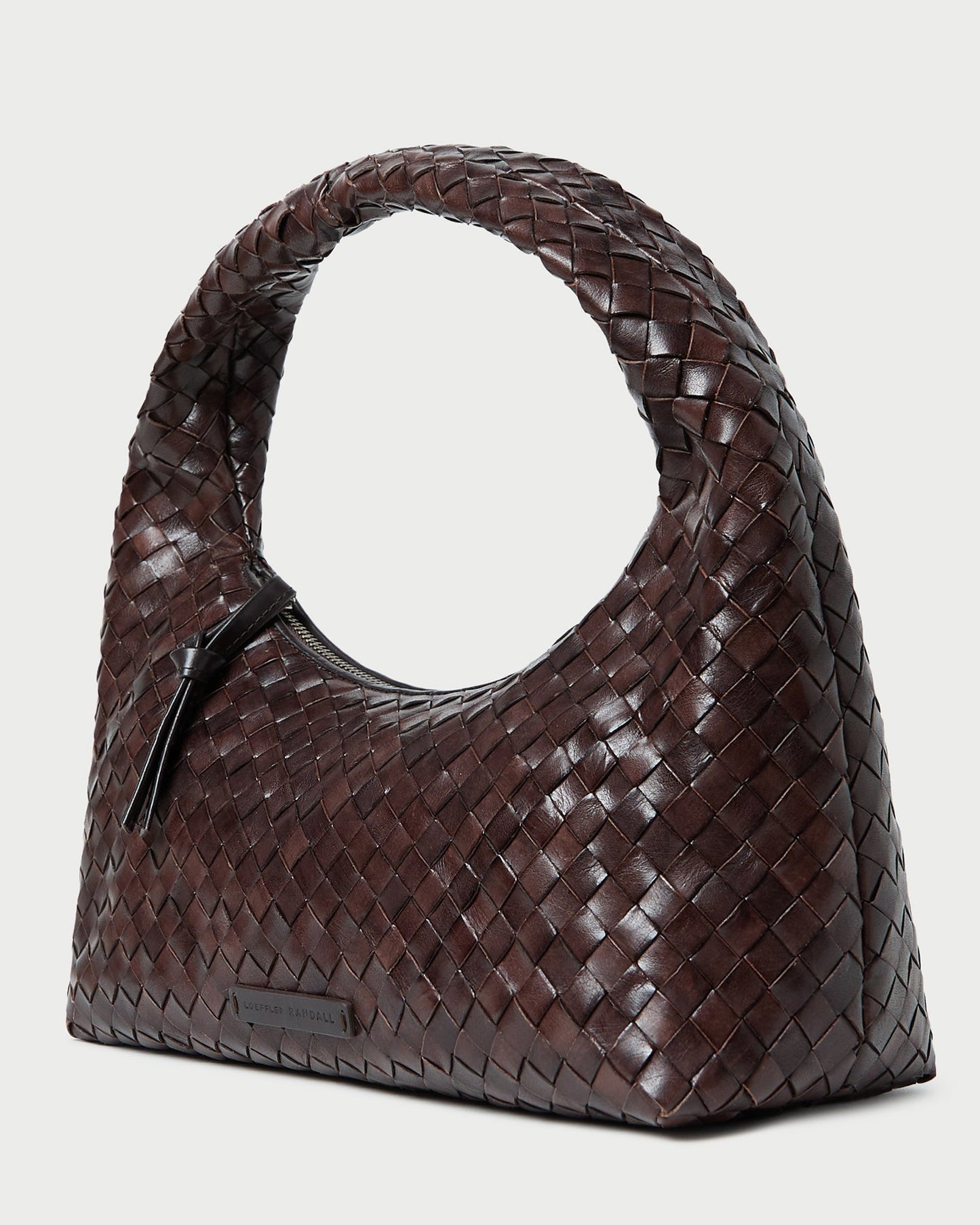 Mercer Chocolate Woven Shoulder Bag