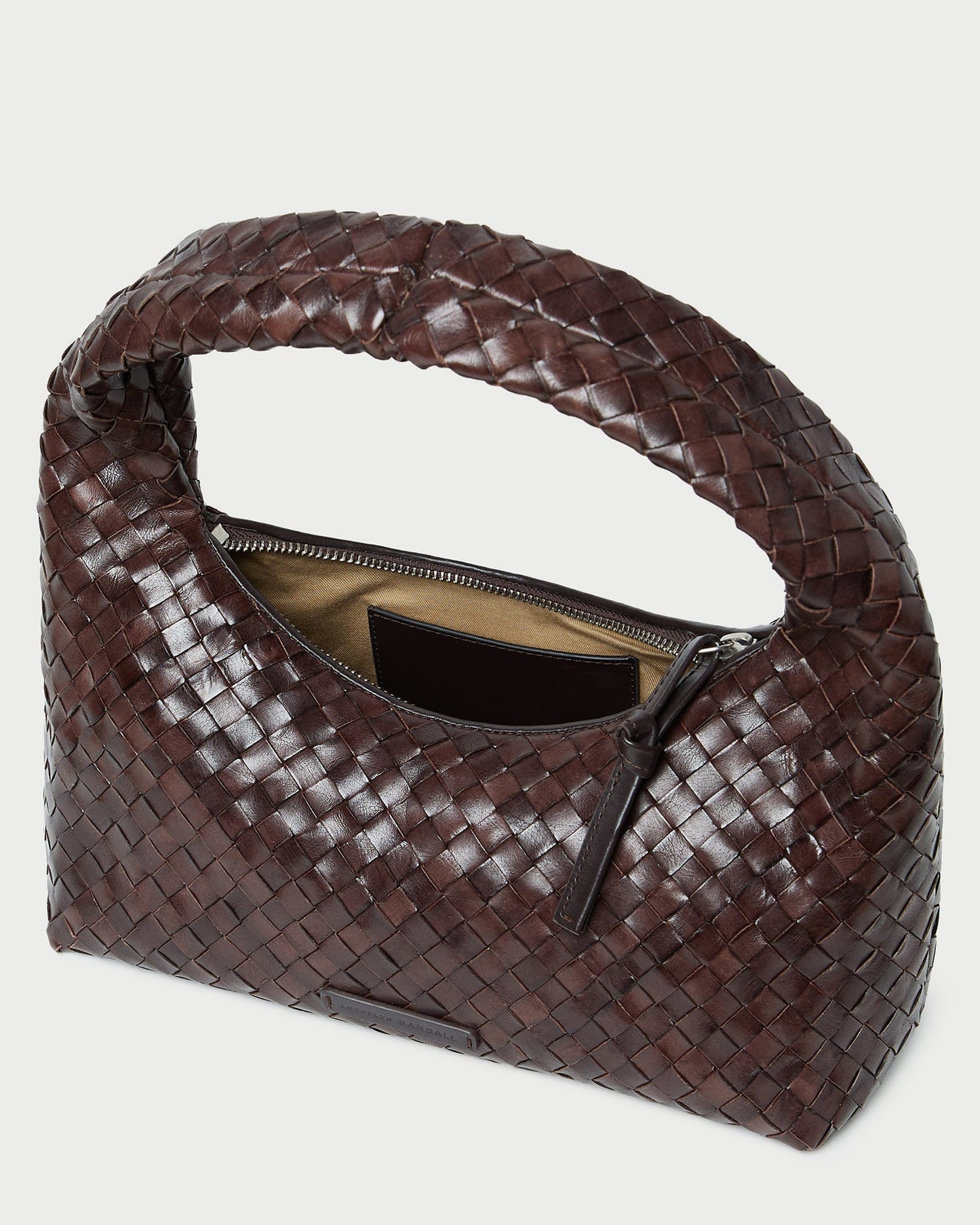 Mercer Chocolate Woven Shoulder Bag