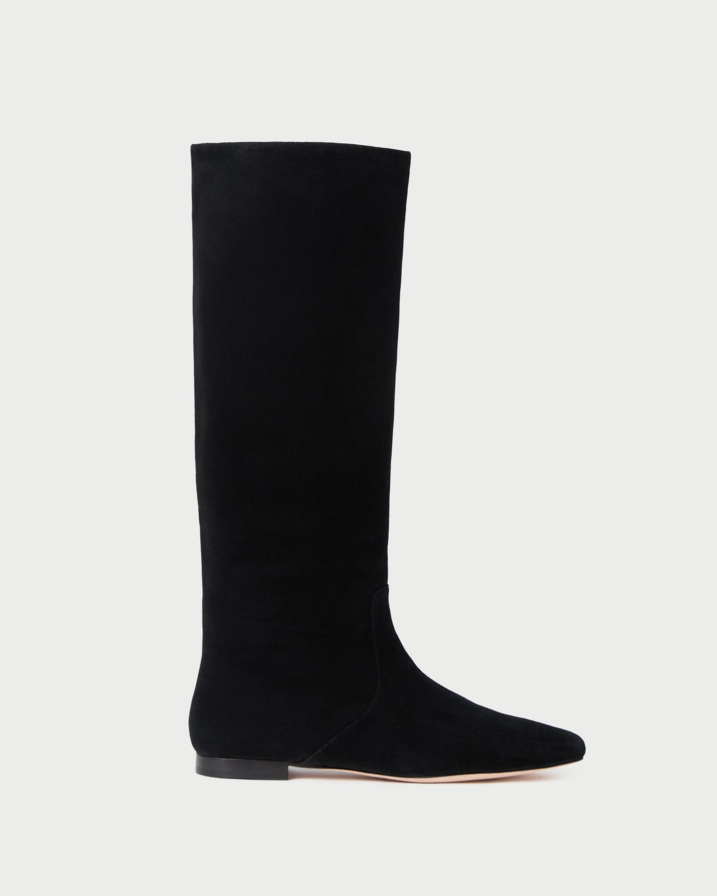 Lillian Black Suede Tall Boot