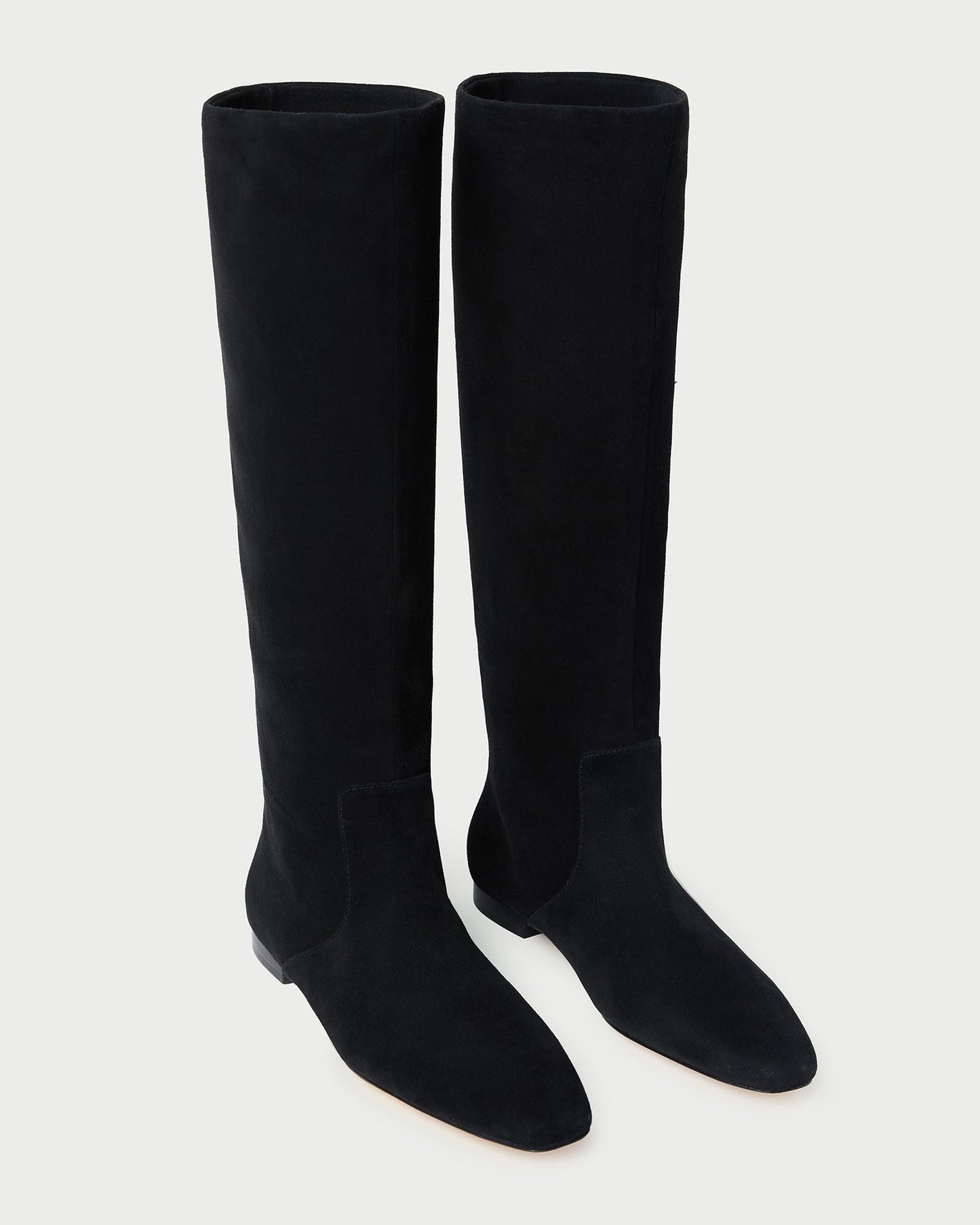 Lillian Black Suede Tall Boot