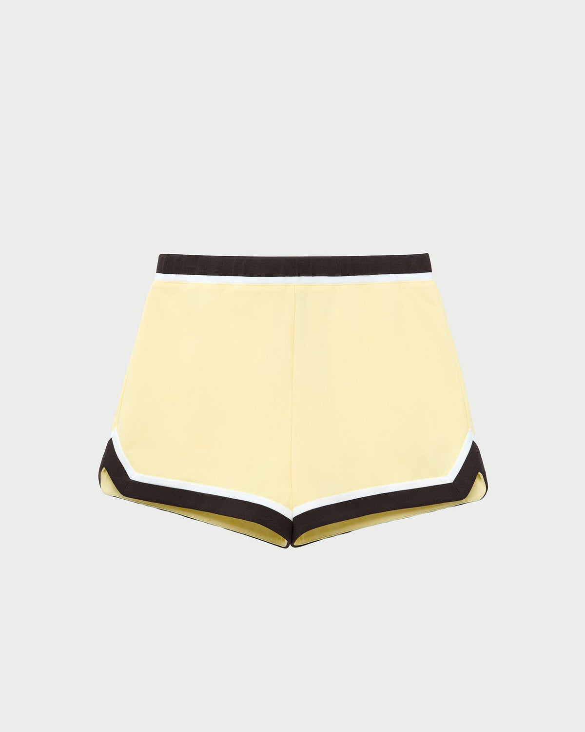 Billy Short in butter yellow fabric.