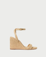 Gavi wedge in Natural raffia.