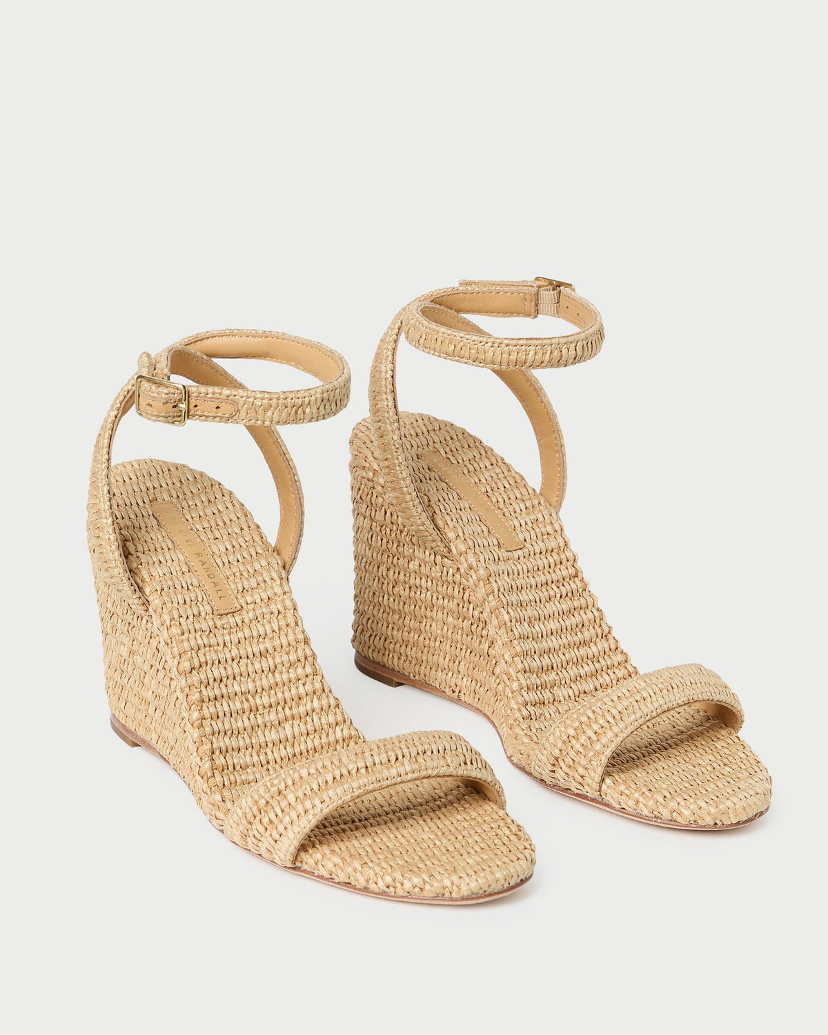 Gavi wedge in Natural raffia.