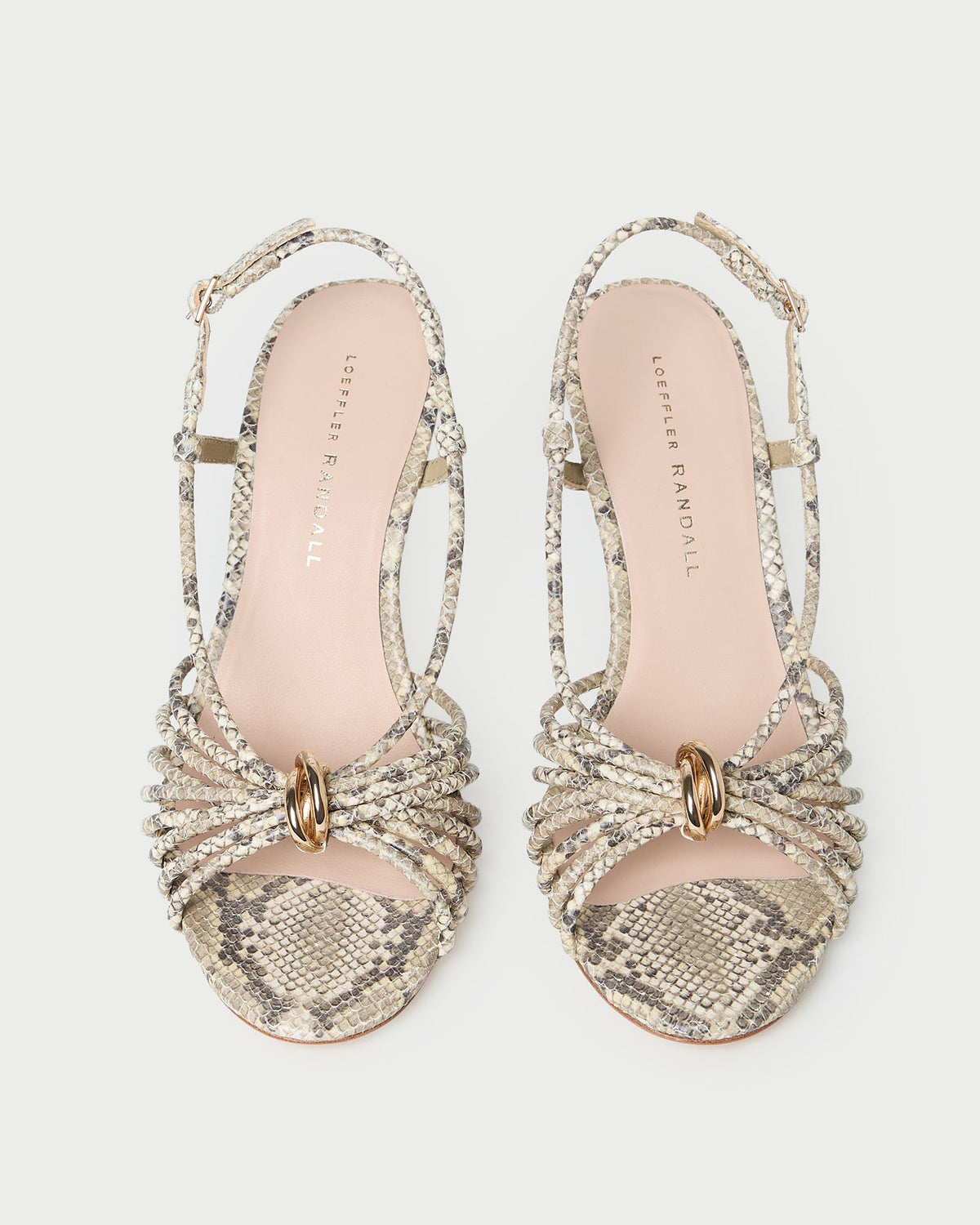Mareka Snake Leather Heeled Sandal