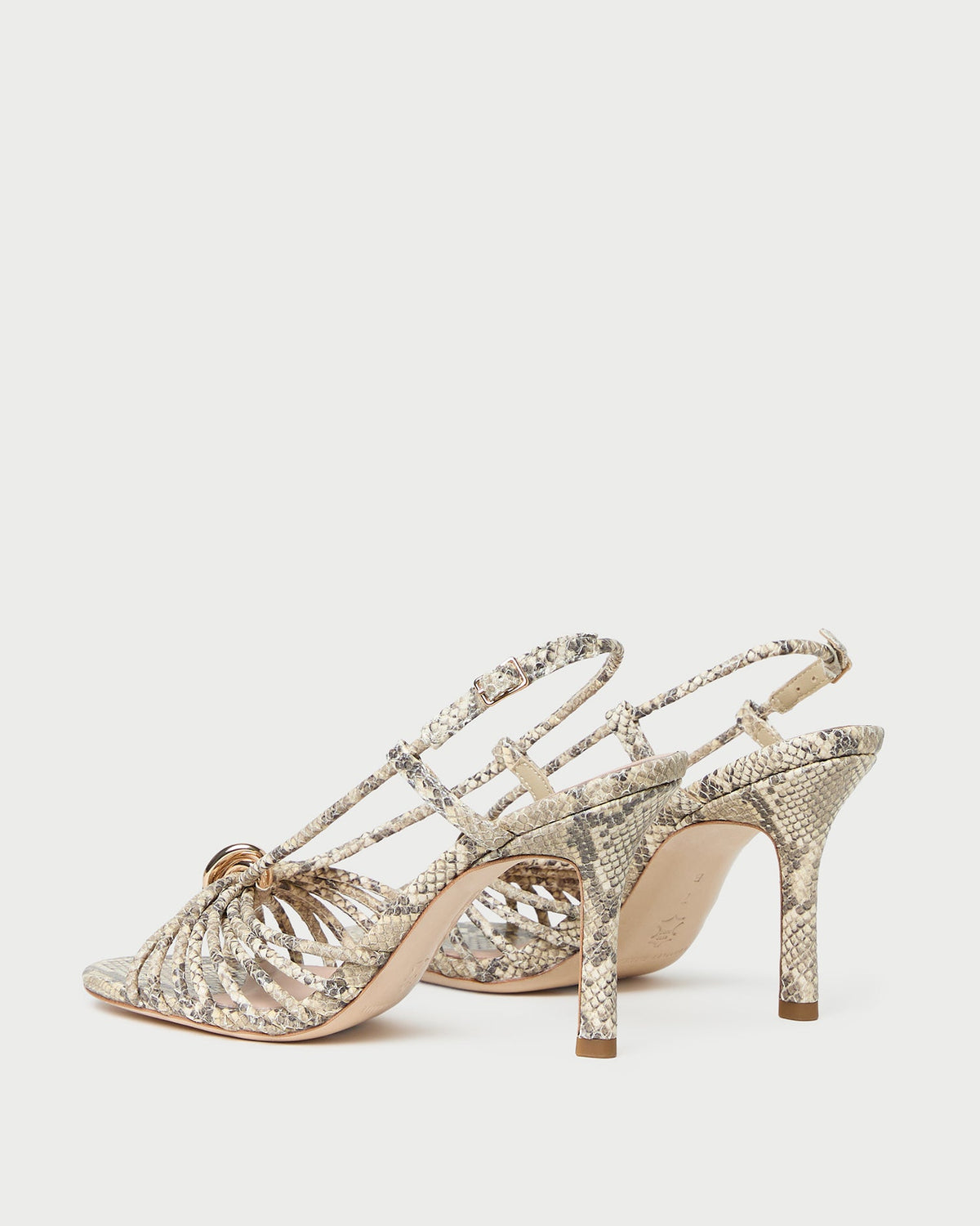Mareka Snake Leather Heeled Sandal