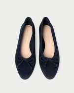 Noelle Navy Suede Ballet Flat