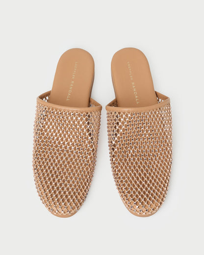 Roni Netted Slide in Dune/Crystal
